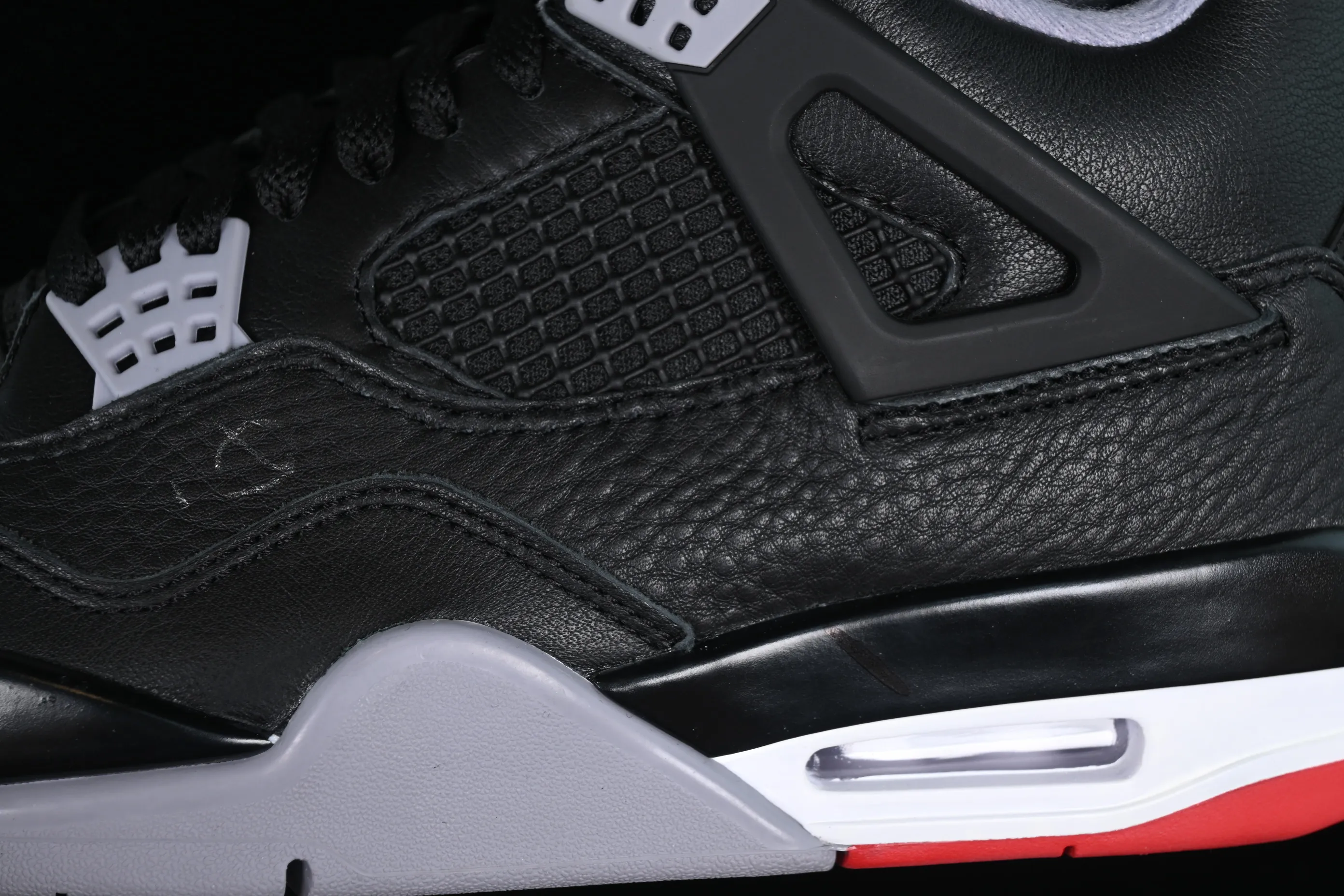 All categories Air Jordan Jordan series basketball shoes Air Jordan 4 foreign trade version Air Jordan 4 Retro "Bred Reimagined" AJ4 Joe 4 black red FV5029-006